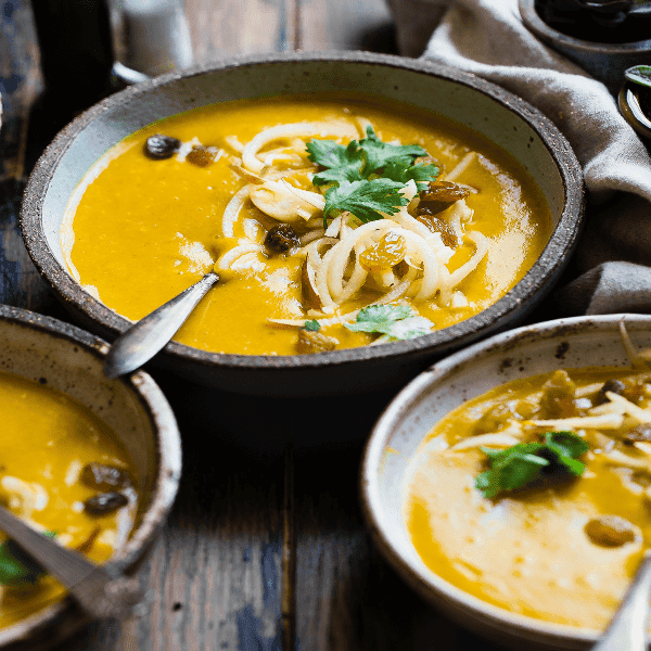 bowls of soup